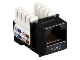 BLACK BOX CORP CAT6 KEYSTONE JACK BLACK 10 PACK