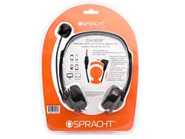SPRACHT ZUM 350B STEREO 3.5MM  2.5MM HEADSET 3.5 2.5MM PIN UNIVERSAL MULTIMEDIA HEADSET. DUAL EAR STEREO. FOR MOBILE PHONES TABLETS PC MAC.