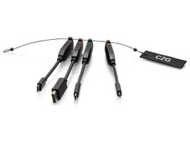 C2G HDMI DONGLE RING DP USBC MINIH MICROH