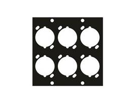 MIDDLE ATLANTIC RCK ACCORIES FEMALE XLR6PRT UCP PNL