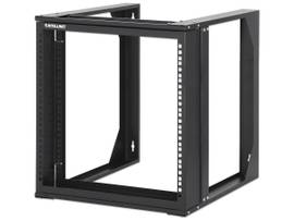 19IN WALL MOUNT 2-POST OPEN FRAME NETWORK RACK, 9U