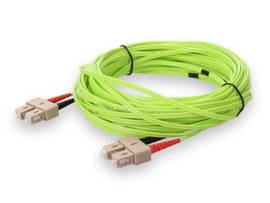 ADD-ON 20M SC M/M OM5 LIME GREEN PATCH CBL