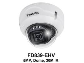 VIVOTEK VORTEX ESSENT. 5MP IR IP66 EXTREME TEMP DOME W/ 1-YR LICENSE
