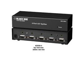 BLACK BOX CORP AUDIO/VIDEO SPLITTERS, 4-PORT