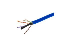 MONOPRICE CAT6 PLENUM BULK CABLE - UL_ SOLID_ 550MHZ_ UTP_ CMP_ BARE COPPER_ 10G_ 23AWG_ 500FT_ BLUE_ (TAA)