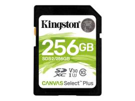 KINGSTON 256GB SDXC 100R C10 UHS-I U3 V30