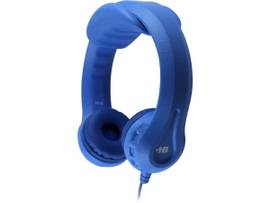 VCOM FLEX-PHONES VIRTUALLY INDESTRUCTIBLE FOAM HEADPHONES - BLUE