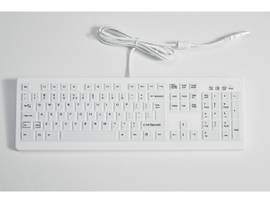 TG3 WHITE 104 KEY LOW PROFILE WASHABLE