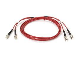 BLACK BOX CORP 62.5 MM FO PATCH CABLE DUPLX, PVC, RED, STST