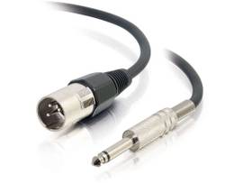 C2G 50FT PRO-AUDIO XLR MALE TO 1/4 MALE CBL