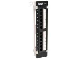 TRIPP LITE CAT6 WALL MOUNT FEEDTHROUGH PANEL12PORT