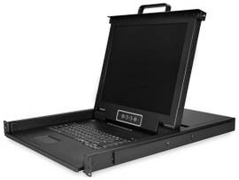 8 PORT RACKMOUNT KVM CONSOLE W/17IN LCD