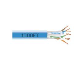CAT6A 650-MHz Solid Bulk Cable UTP CMP Plenum BL 1000FT Spool