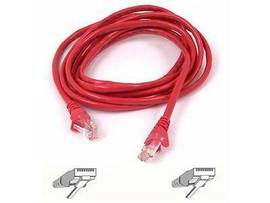 BELKIN CAT5E SNGLSS PATCH CBL RJ45M/RJ45M 3 RED