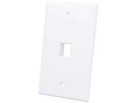 FLUSH MOUNT 1-OUTLET WHITE