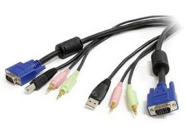 10 FT 4-IN-1 USB VGA KVM CABLE W/ AUDIO