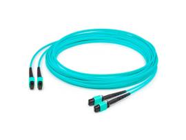 ADD-ON 1M 2XMPO F/F OM4 AQUA FIBER TRUNK CBL