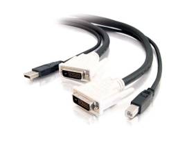 C2G 6FT 2-IN-1 DVI M/M USB A/B KVM CBL