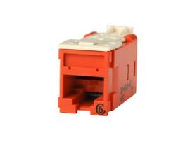LEGRAND-ORTRONICS HDJACK,CAT6,CLARITY,T568A/B,RED