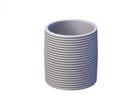 PIPE 15 IN THREADED PIPE NIPPLEE WHT