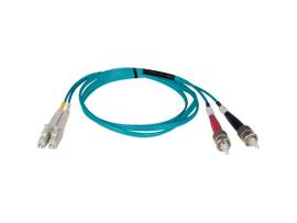 TRIPP LITE 3M 10G DPLXMM 50/125 LSZH AQUA FPC LC/ST