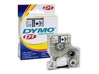 NEWELL-DYMO D1 TAPE CART 3/8 X 23 BLK ON CLR