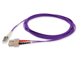 ADD-ON 10M SC/LC M/M OM1 PURPLE FIBER PATCH CBL