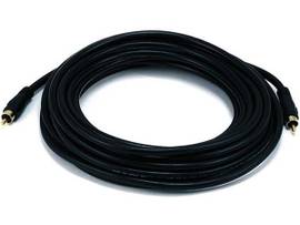 MONOPRICE 25FT COAXIAL AUDIO/VIDEO RCA CABLE M/M R