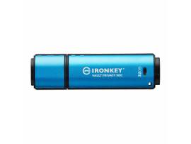 KINGSTON 32GB USB-C IRONKEY VAULT PRIVACY 50C AES-256 ENCRYPTED, FIPS 197
