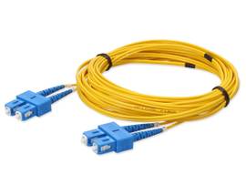 AddOn 7m SC (Male) to SC (Male) Yellow OS1 Duplex Plenum Fiber Patch Cable