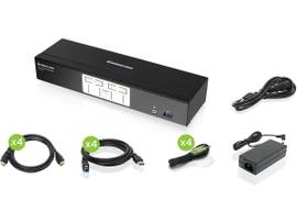IOGEAR 4-PRT 4K KVM W/ HDMI USB & AUD