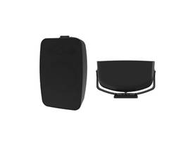 CRESTRON SAROS 6.5 IN. 2-WAY ALL WEATHER SURFACE MOUNT INDOOR/OUTDOOR SPEAKER, BLACK TEXTURED, SINGLE