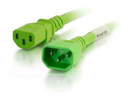 C2G 4FT C14 TO C13 14/3 SJT GREEN
