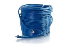 C2G 300FT CAT6 BLUE SOLID SHIELDED PATCH CBL