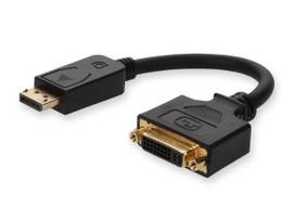 ADD-ONDP2DVIA 8IN DP TO DVI M/F BLACK ADAPTER