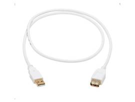 TRIPP LITE USB-A ANTIBACTERIAL CABLE M/F WHITE 3FT