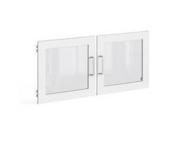 SAFCO RESI HUTCH DOOR KIT GLASS WHTE