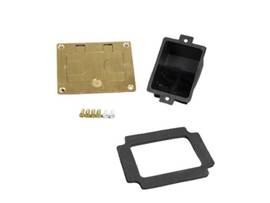 LEGRAND-WIREMOLD RECESSED BRASS COMM COVER