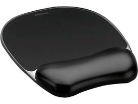 FELLOWES CRYSTALS MOUSEPAD WRIST SUPPORT BLACK