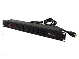 LEGRAND-WIREMOLD RACKMOUNT 19IN BLACK W/6