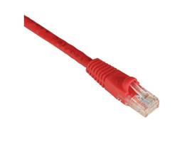GigaTrue CAT6 Component 550-MHz Patch Cable Molded Boots Straight-Pinned Red 7-f