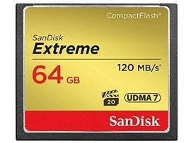 SANDISK 64GB EXTREME COMPACTFLASH CRD 120/85MB/S