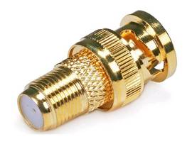 MONOPRICE BNC MALE TO F FEMALE ADAPTER-GOLD PLATED