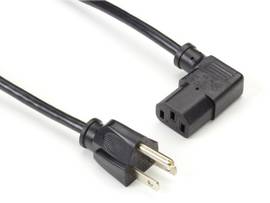 BLACK BOX CORP US RIGHT ANGLE POWER CORD 6 FT EPXR13