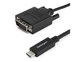 3.3 ft. / 1 m USB C to DVI cable and adapter in one - 1920 x 1200 DVI cable - Bl