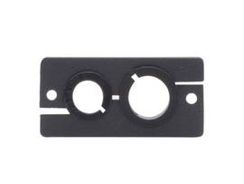 KRAMER WCP-21(B) WALL PLATE INSERT DUAL CABLE PASS THROUGH BLK