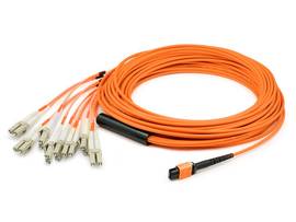Fiber Cable - Male Left Gender - Female Right Gender - MPO Right Connector - LC