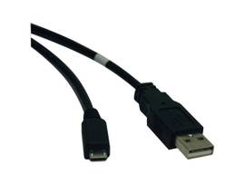 TRIPP LITE USB2.0A-M TO MICRO-USB5PIN B-M DVC CBL,6