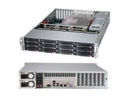 SUPERMICRO NR BLACK 2U SC826B LP CHASSIS, RED. 1200