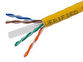 MONOPRICE CAT6 UTP SOLID (CMR)1000FT - YELLOW